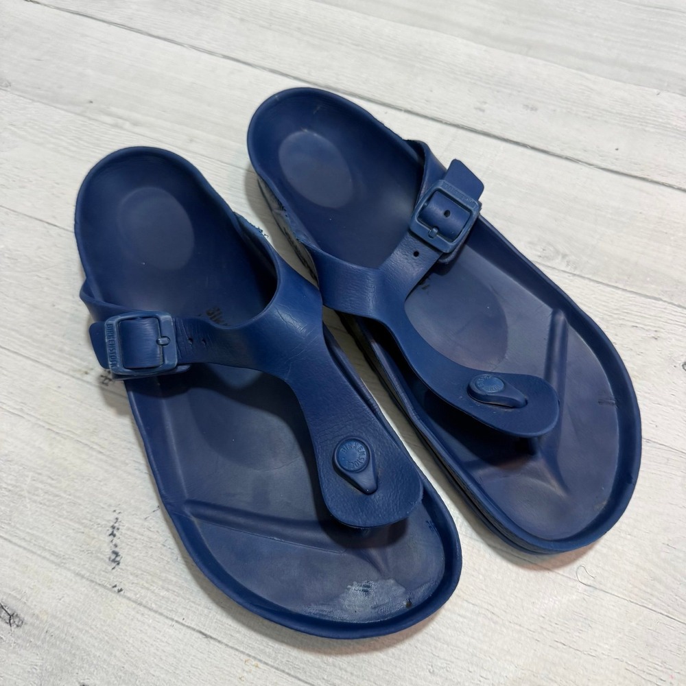 Birkenstock Gizeh Essentials EVA Slide Sandal navy blue women 11 men's 9